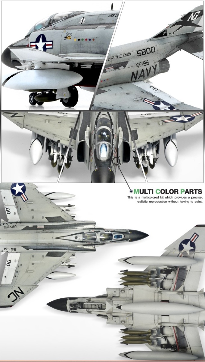 Zdjęcie dodatkowe produktu USN F-4J Showtime 100 1:72 Academy 12515