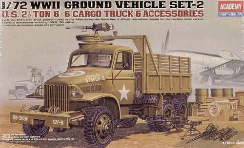 U.S. 2.5 Ton Cargo Truck 1:72 Academy 13402