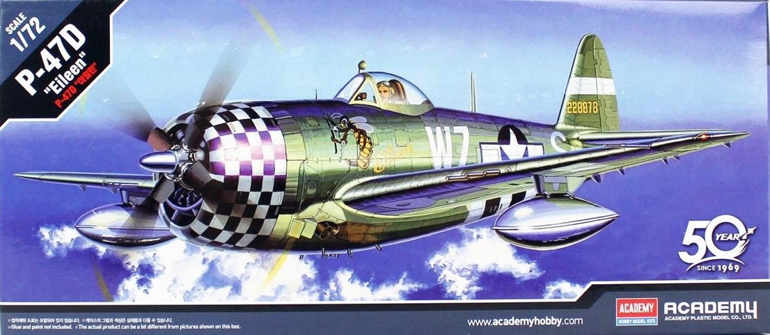 Zdjęcie główne produktu P-47D Thunderbolt 1:72 Academy 12474