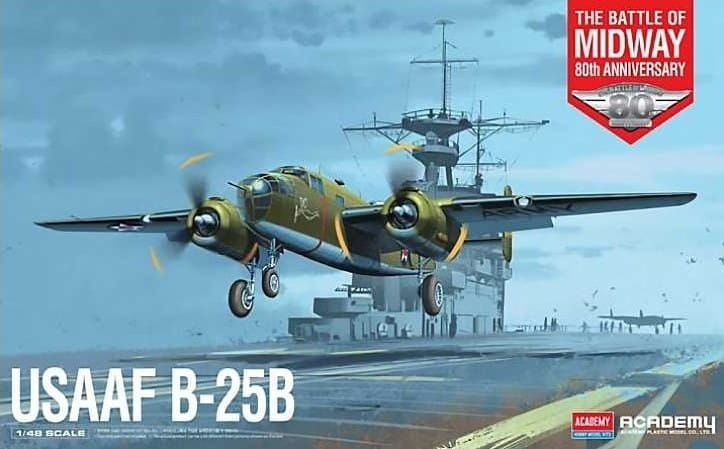 Zdjęcie główne produktu USAAF B-25B The Battle Of Midway 80th Anniversary 1:48 Academy 12336