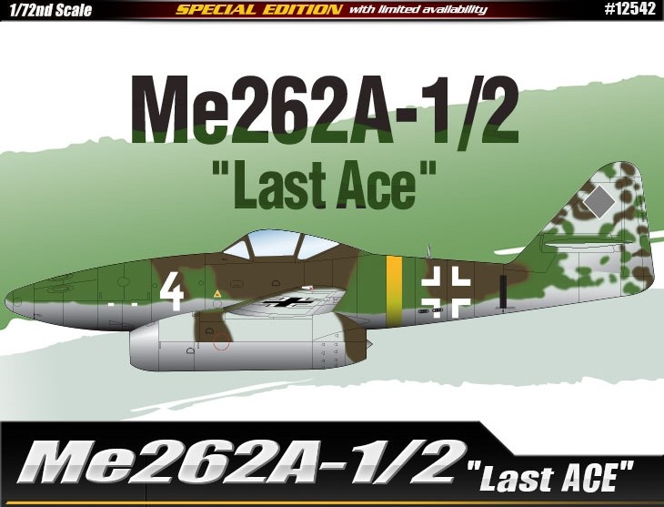 Zdjęcie główne produktu Me262A-1/2 Last Ace 1:72 Academy 12542
