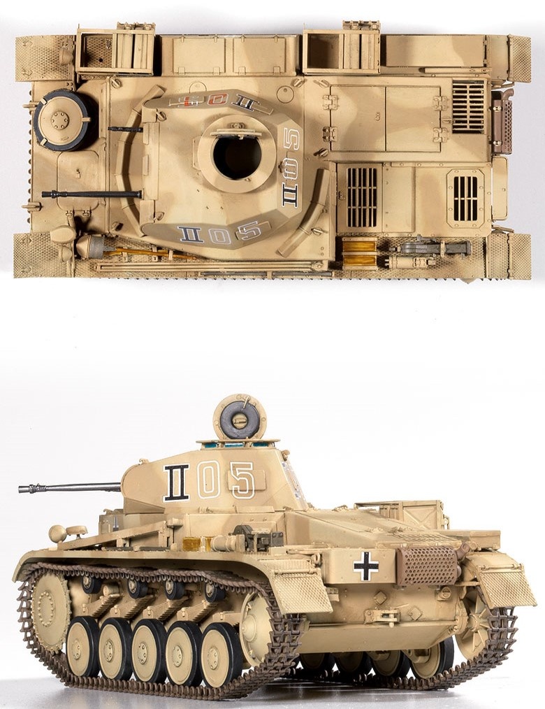 Zdjęcie dodatkowe produktu PzKpfw II Ausf. F North Africa 1:35 Academy 13535