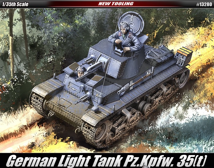 Zdjęcie główne produktu German Light Tank Pz.Kpfw 35(t) 1:35 Academy 13280