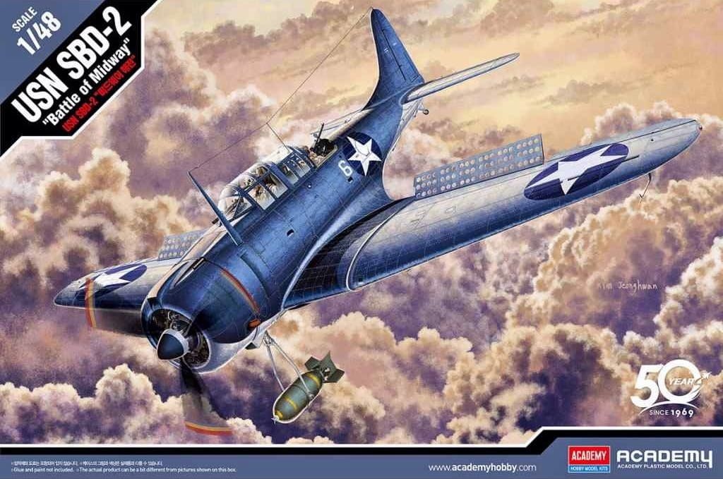Zdjęcie główne produktu USN SBD-2 Battle of Midway 1:48 Academy 12335