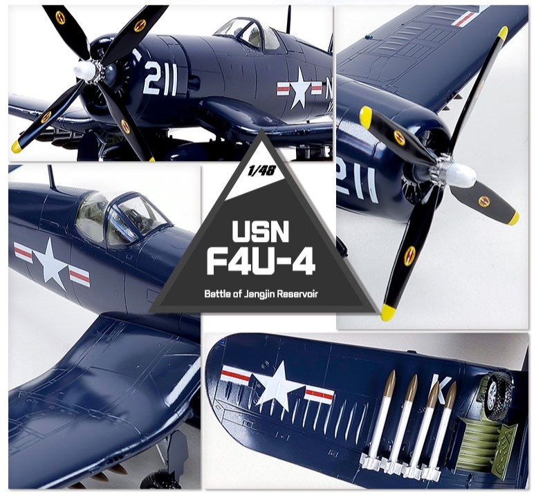 Zdjęcie dodatkowe produktu USN F4U-4 Battle of Jangjin Reservoir 1:48 Academy 12353