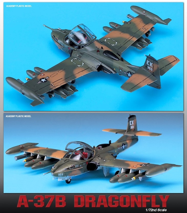 Zdjęcie dodatkowe produktu A-37B Dragonfly 1:72 Academy 12461