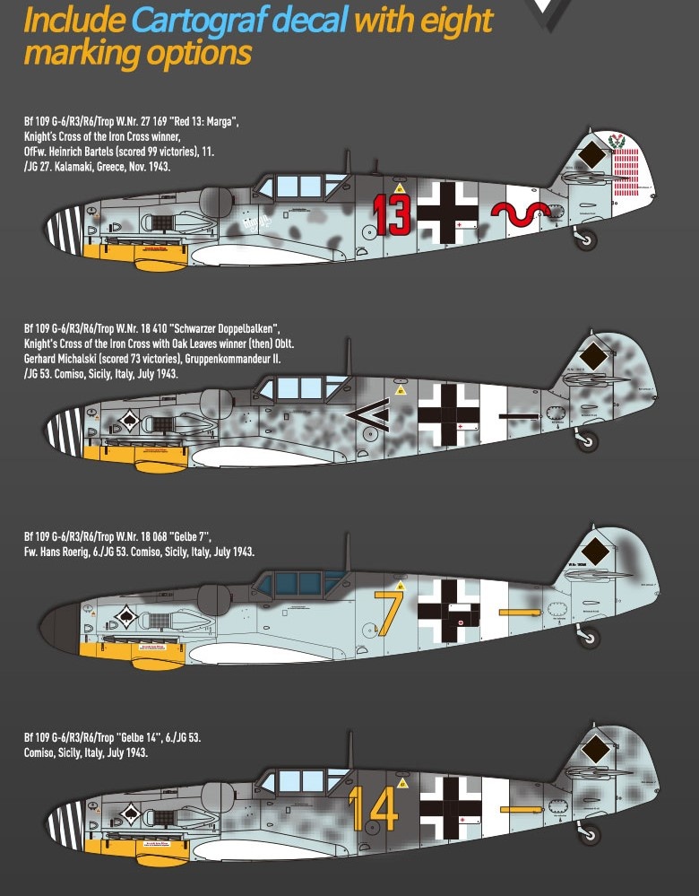 Zdjęcie dodatkowe produktu Messerschmitt Bf109G-6/G-2 JG 27 1:48 Academy 12321