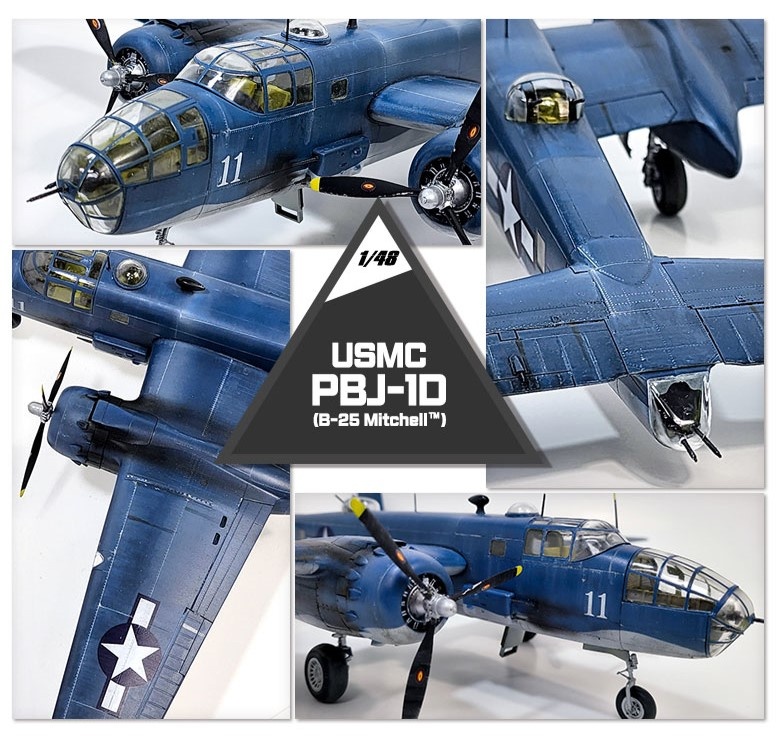 Zdjęcie dodatkowe produktu USMC PBJ-1D (B-25 Mitchell) 1:48 Academy 12334