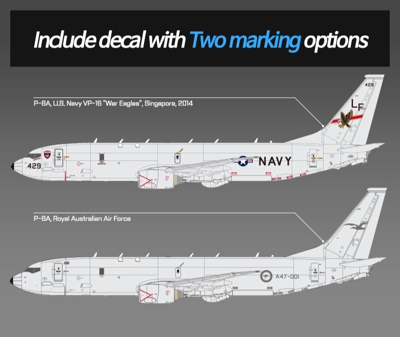 Zdjęcie dodatkowe produktu USN P-8A Poseidon 1:144 Academy 12635