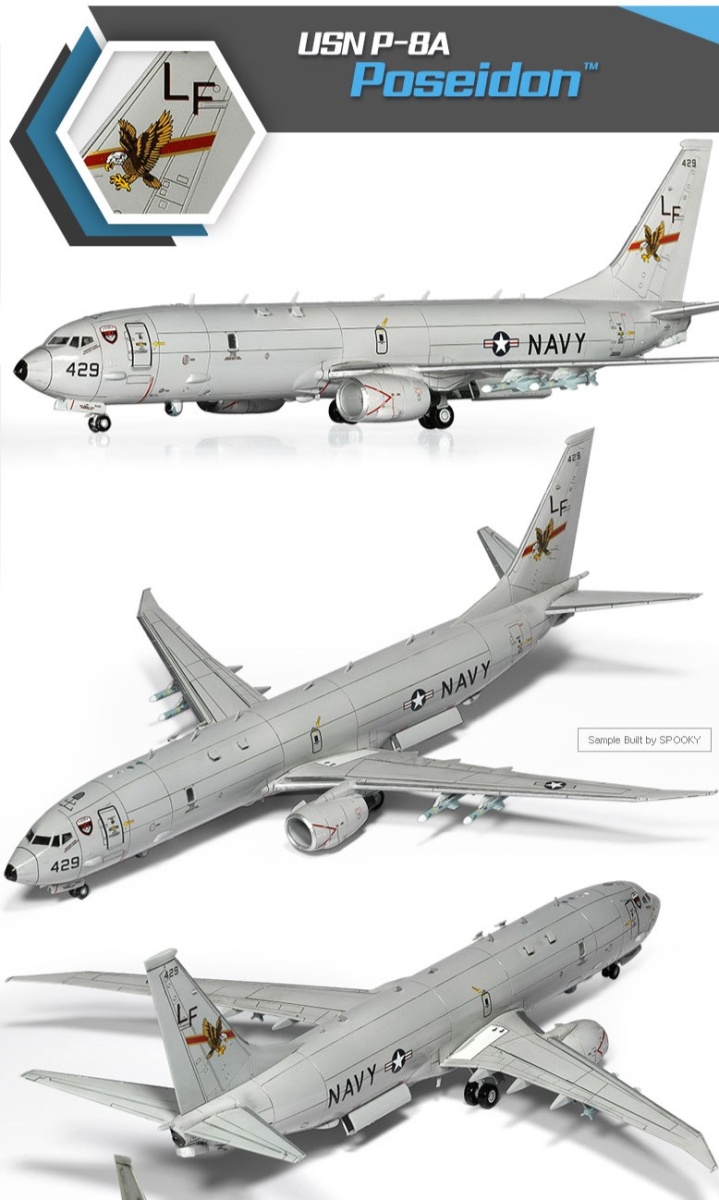 Zdjęcie dodatkowe produktu USN P-8A Poseidon 1:144 Academy 12635