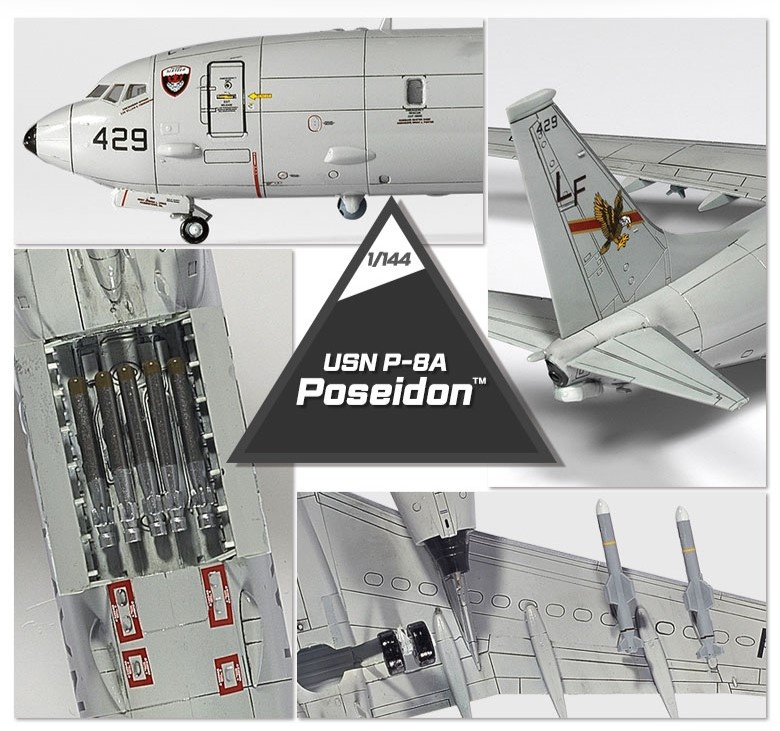 Zdjęcie dodatkowe produktu USN P-8A Poseidon 1:144 Academy 12635