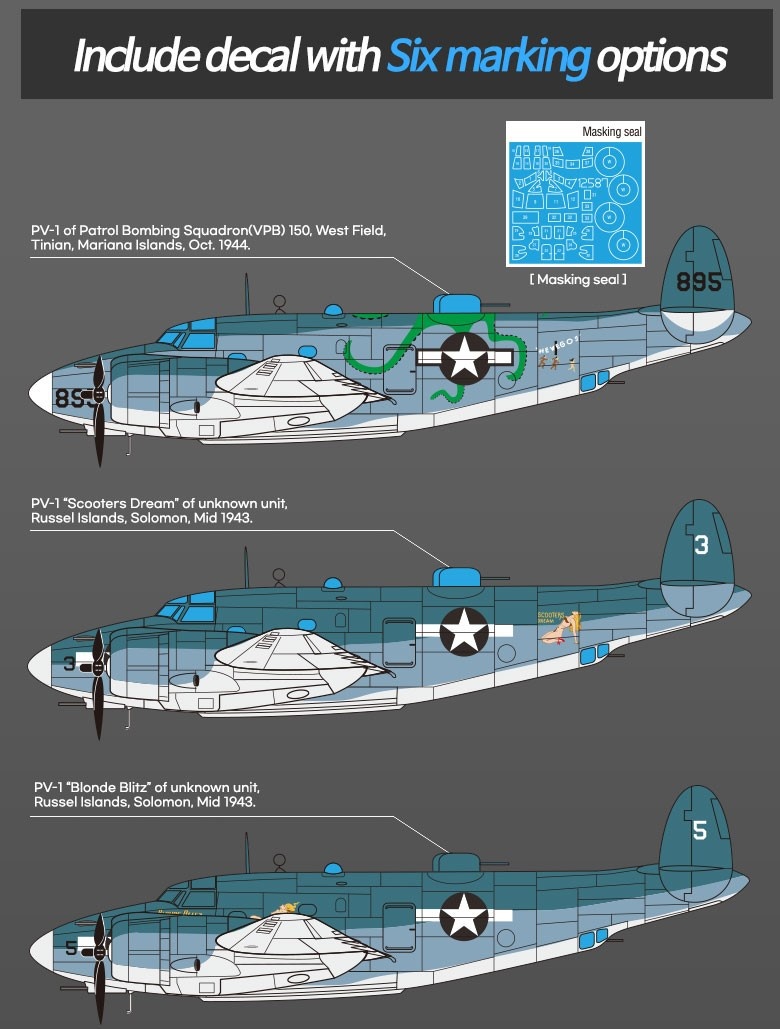 Zdjęcie dodatkowe produktu USN PV-1 Patrol Bomber 1:72 Academy 12587