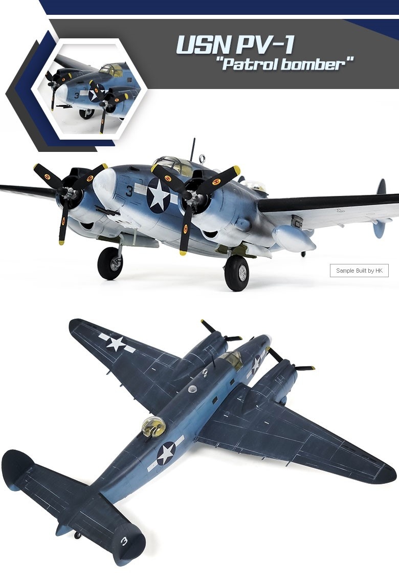 Zdjęcie dodatkowe produktu USN PV-1 Patrol Bomber 1:72 Academy 12587