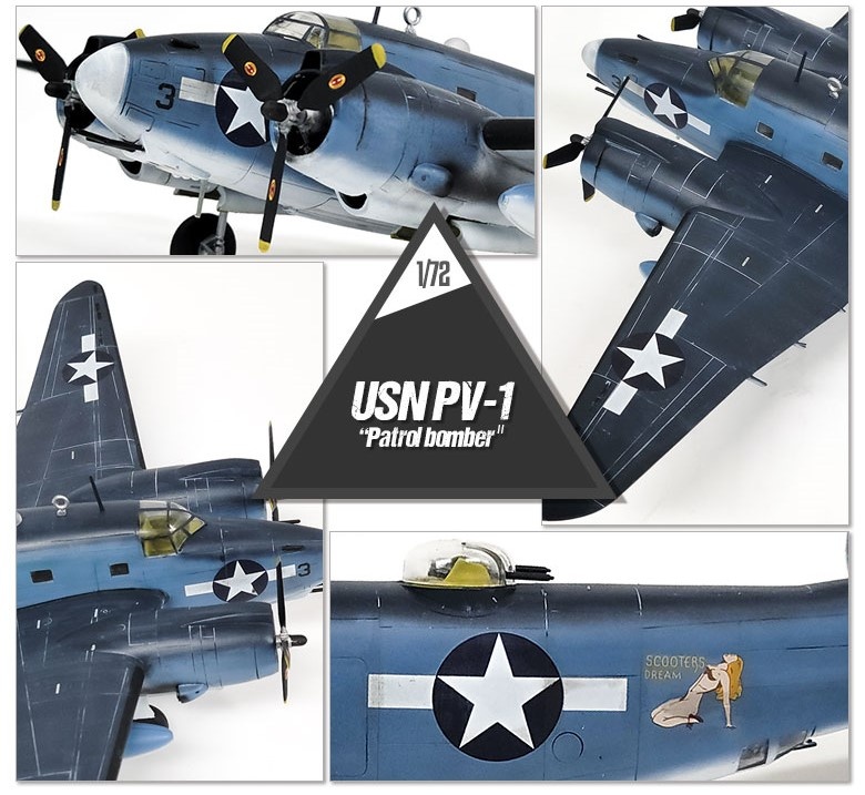 Zdjęcie dodatkowe produktu USN PV-1 Patrol Bomber 1:72 Academy 12587