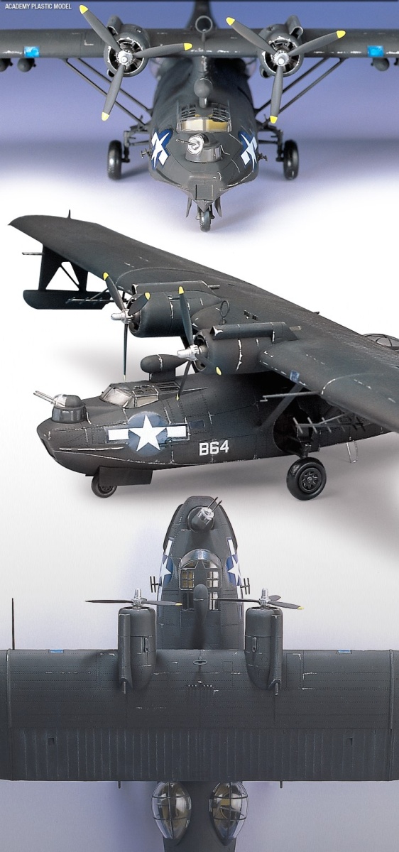Zdjęcie dodatkowe produktu PBY-5A Catalina Black Cat 1:72 Academy 12487