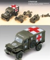 Zdjęcie dodatkowe produktu U.S. Ambulance and tow tractor 1:72 Academy 13403