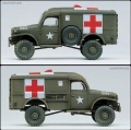 Zdjęcie dodatkowe produktu U.S. Ambulance and tow tractor 1:72 Academy 13403