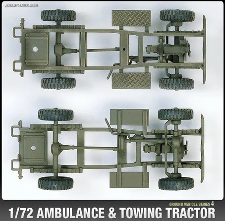 Zdjęcie dodatkowe produktu U.S. Ambulance and tow tractor 1:72 Academy 13403