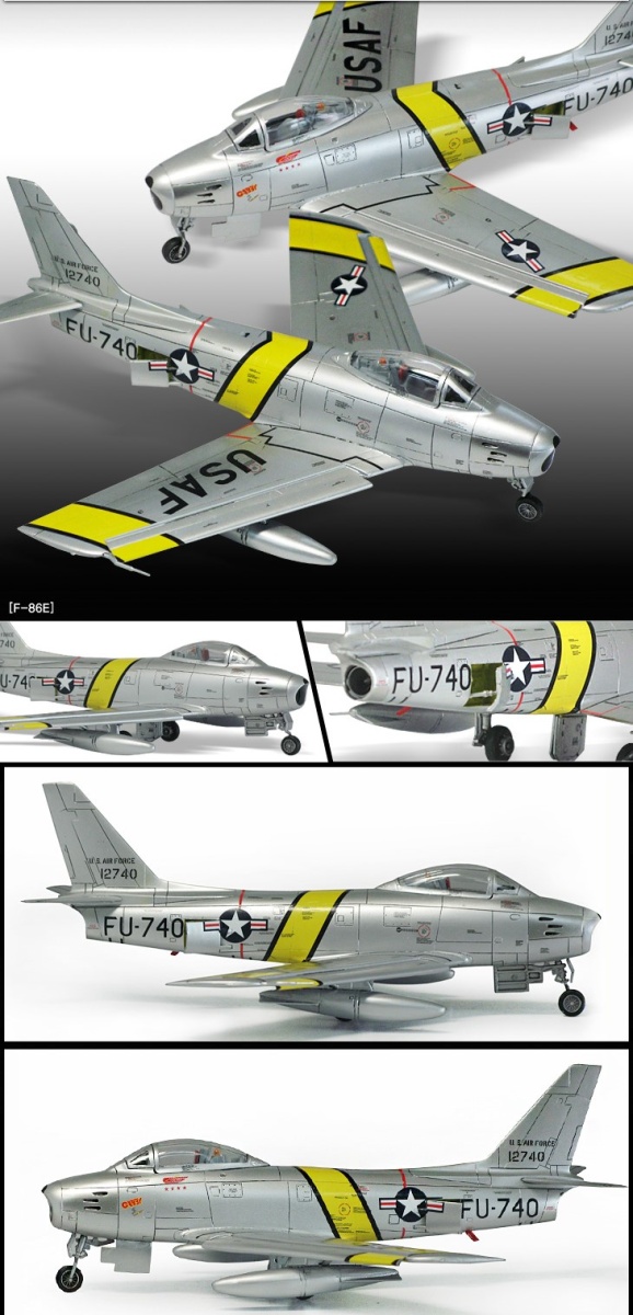Zdjęcie dodatkowe produktu P-47D and F-86E Gabreski 1:72 Academy 12530