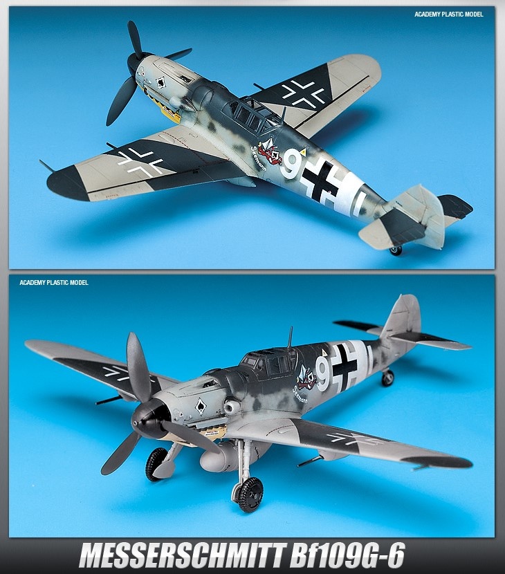 Zdjęcie dodatkowe produktu Messerschmitt Bf-109G-6 1:72 Academy 12467