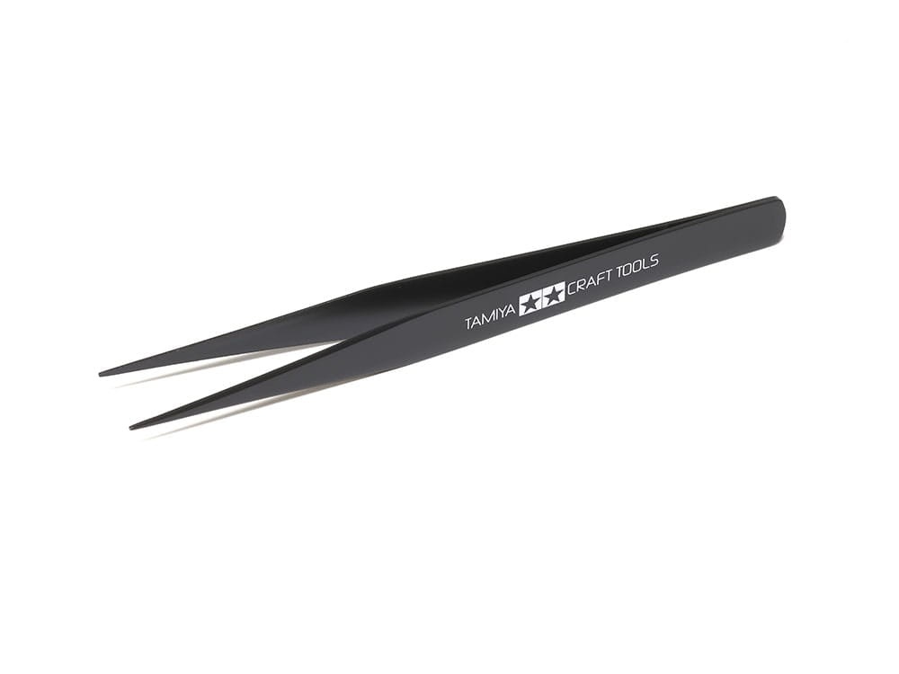Zdjęcie główne produktu Pęseta prosta stalowa (Straight Tweezers) Tamiya 74004