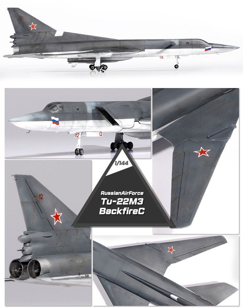 Zdjęcie dodatkowe produktu Tu-22M3 Backfire C 1:144 Academy 12636