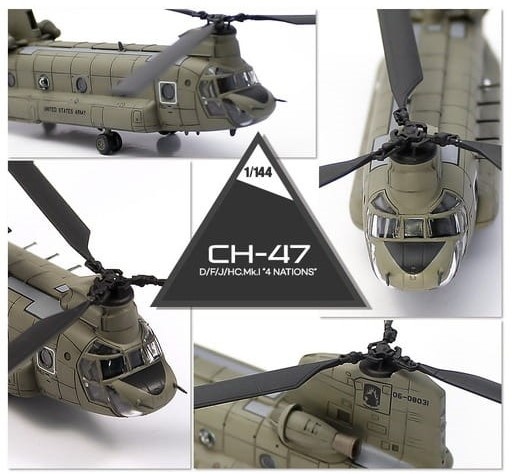 Zdjęcie dodatkowe produktu CH-47 D/F/J/HC. Mk.I - 4 Nations 1:144 Academy 12624