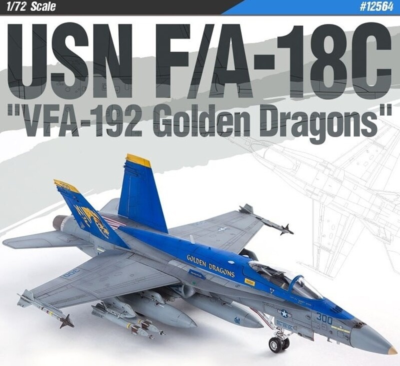 Zdjęcie główne produktu F/A-18C USN VFA-192 Golden Dragons 1:72 Academy 12564