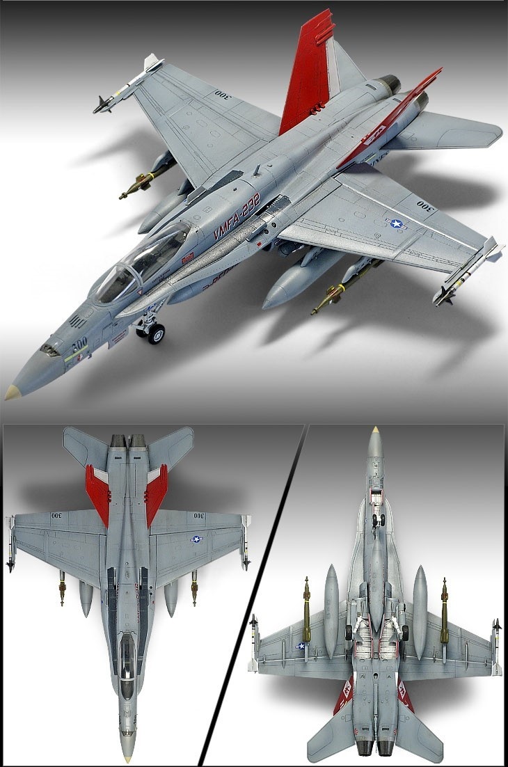 Zdjęcie dodatkowe produktu USMC F/A-18+ VMFA-232 Red Devils 1:72 Academy 12520