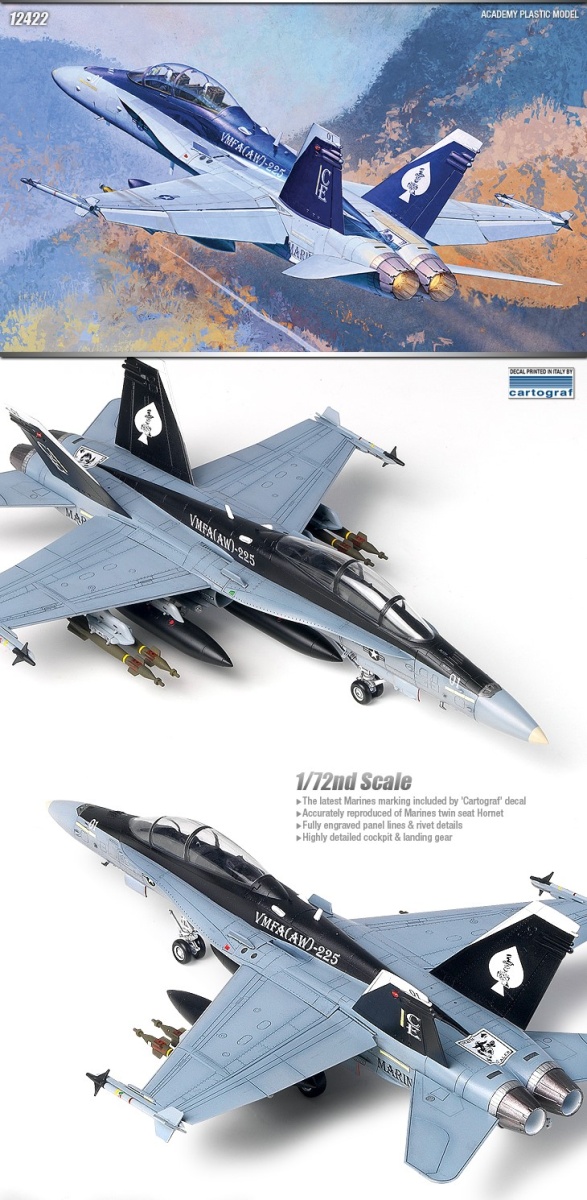 Zdjęcie dodatkowe produktu F/A-18D Hornet US Marines 1:72 Academy 12422