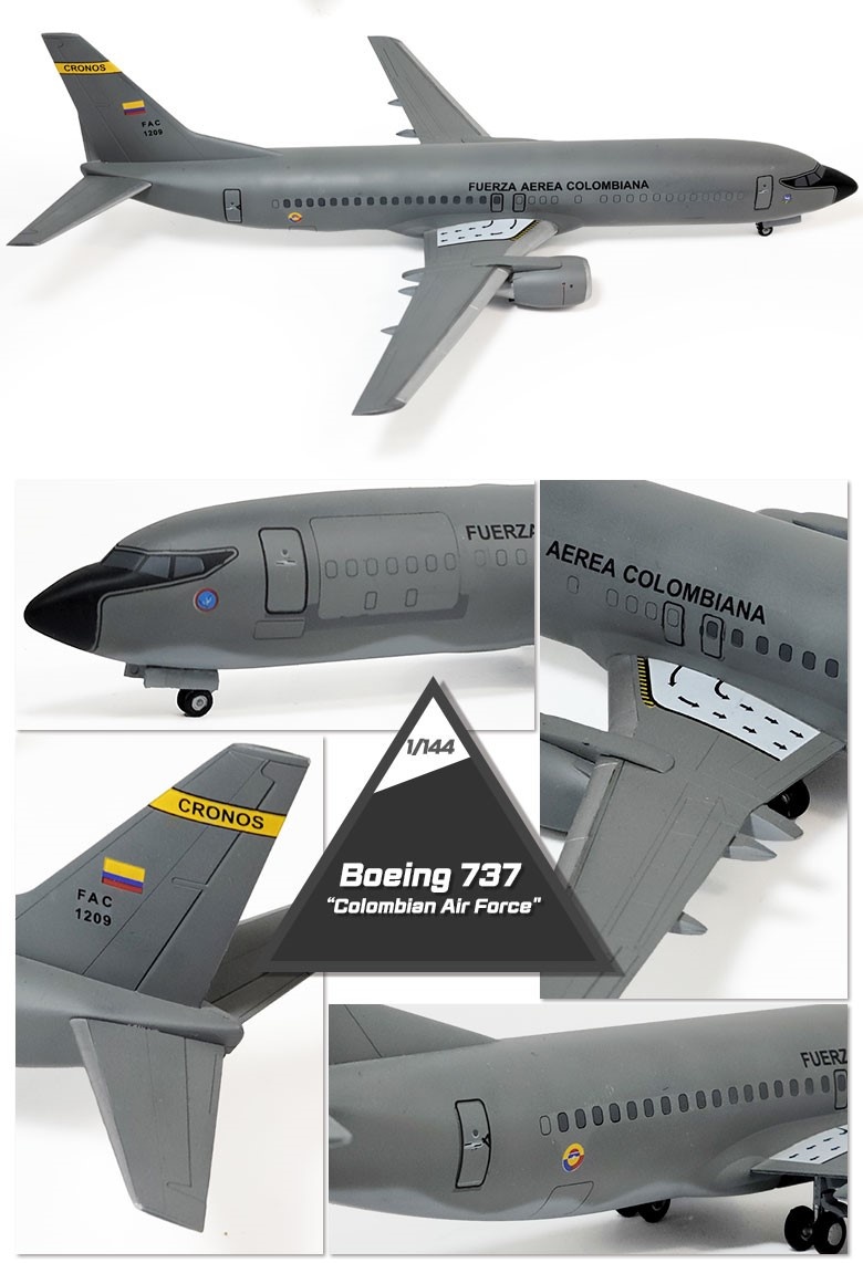 Zdjęcie dodatkowe produktu Boeing 737 Colombian Air Force 1:144 Academy 12639