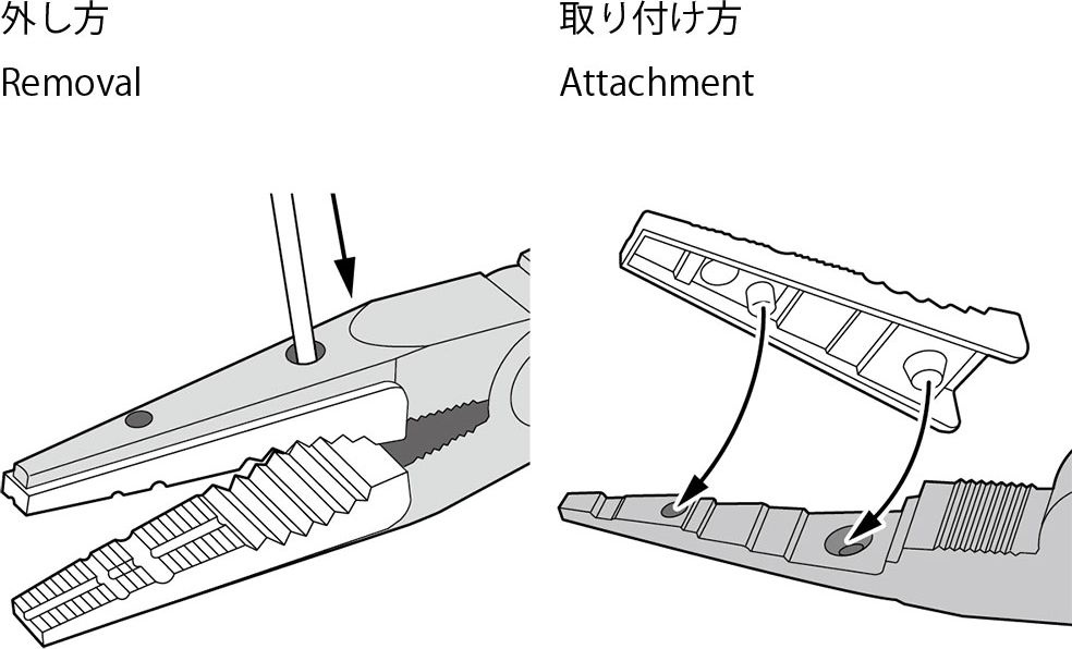 Zdjęcie dodatkowe produktu Non-Scratch Long Nose Pliers II Tamiya 74166