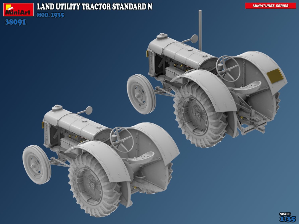 Zdjęcie dodatkowe produktu Land Utility Tractor Standard N Mod. 1935 1:35 MiniArt 38091