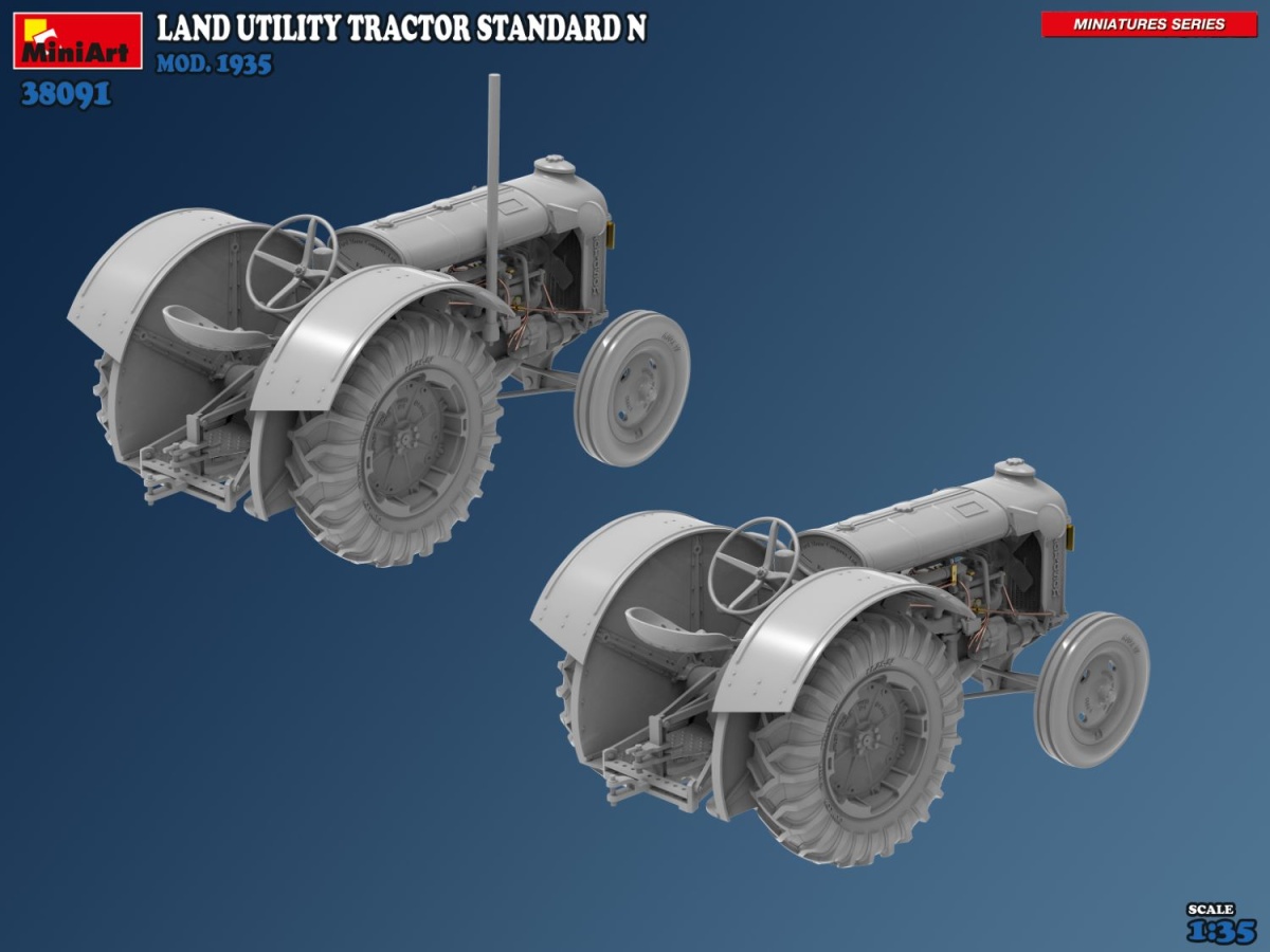 Zdjęcie dodatkowe produktu Land Utility Tractor Standard N Mod. 1935 1:35 MiniArt 38091