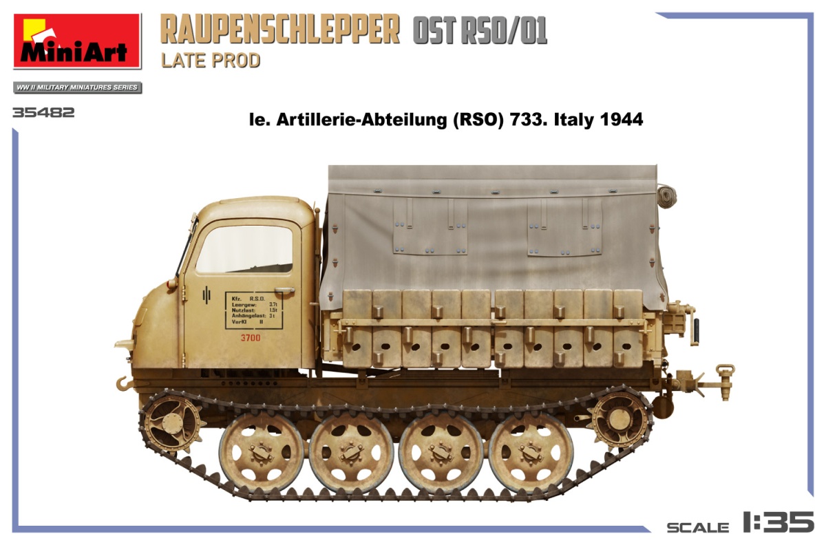 Zdjęcie dodatkowe produktu Raupenschlepper OST RSO/01 Late Prod. 1:35 MiniArt 35482