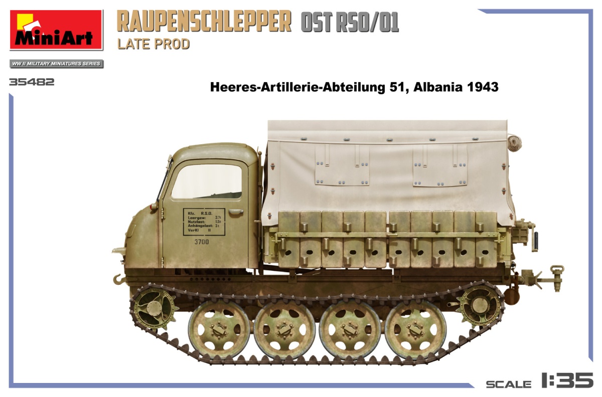 Zdjęcie dodatkowe produktu Raupenschlepper OST RSO/01 Late Prod. 1:35 MiniArt 35482