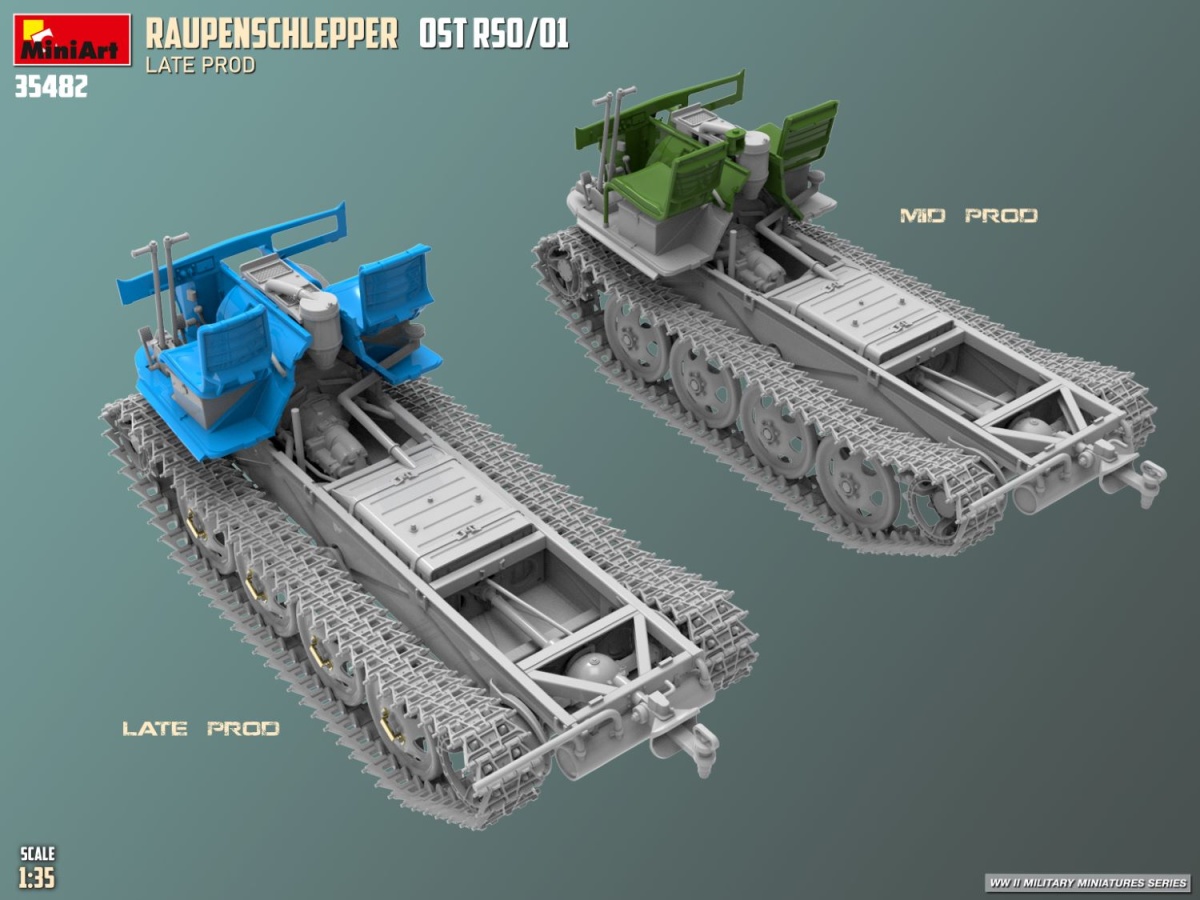 Zdjęcie dodatkowe produktu Raupenschlepper OST RSO/01 Late Prod. 1:35 MiniArt 35482