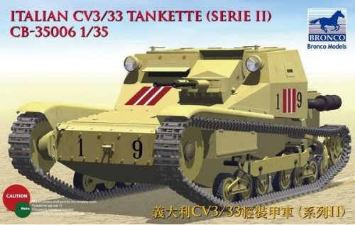 Italian CV L3/33 Tankette-serie II 1:35 Bronco CB35006