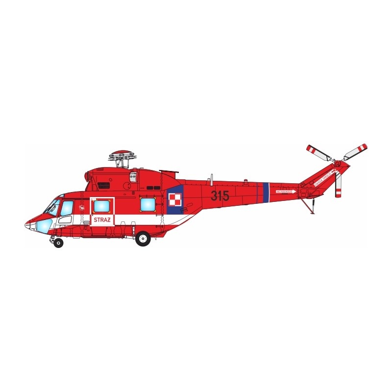 Zdjęcie dodatkowe produktu PZL W-3/W-3A Sokół 103 Pułk Lotniczy Nadwiślańskich Jednostek Wojskowych 1:72 Answer AA72004