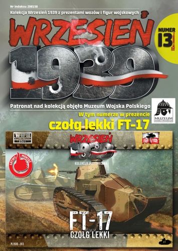 Czołg lekki Renault FT-17 1:72 First To Fight PL013
