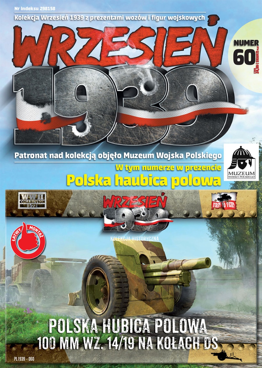 Zdjęcie główne produktu Polska haubica polowa 100 mm wz. 14/19 na kołach DS 1:72 First To Fight PL060