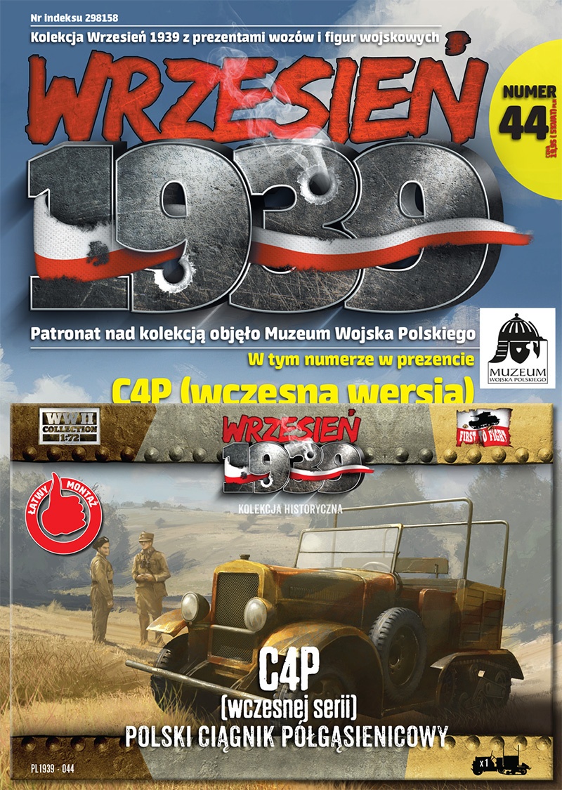 Zdjęcie główne produktu Polski ciągnik półgąsienicowy C4P (wczesna wersja) 1:72 First To Fight PL044