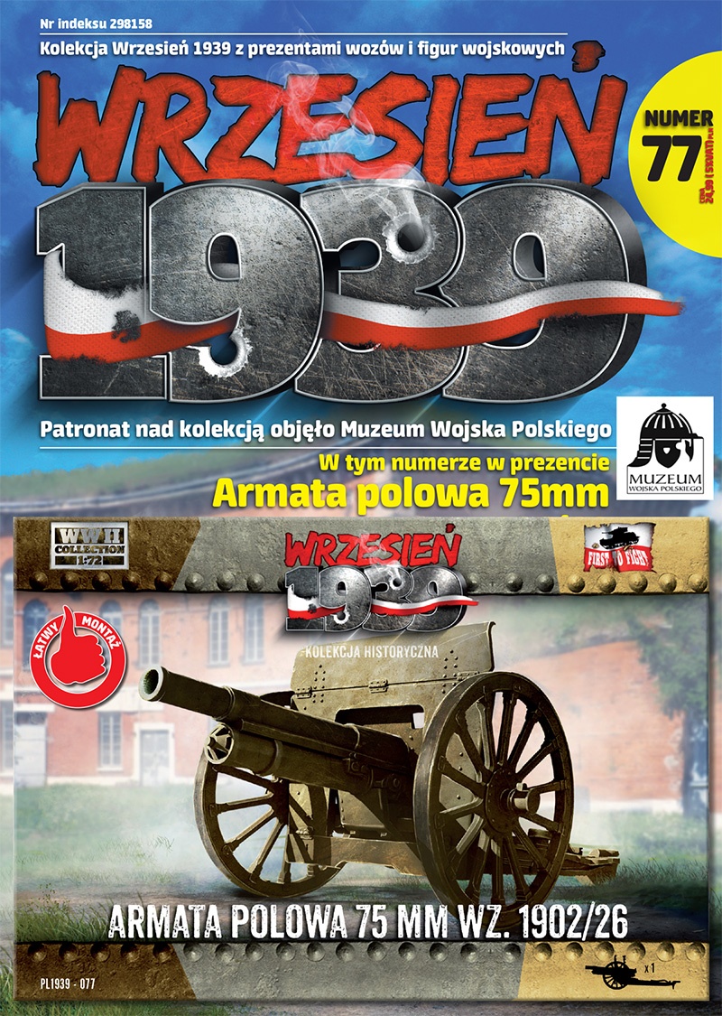 Zdjęcie główne produktu Armata polowa 75mm wz.1902/26 1:72 First To Fight PL077