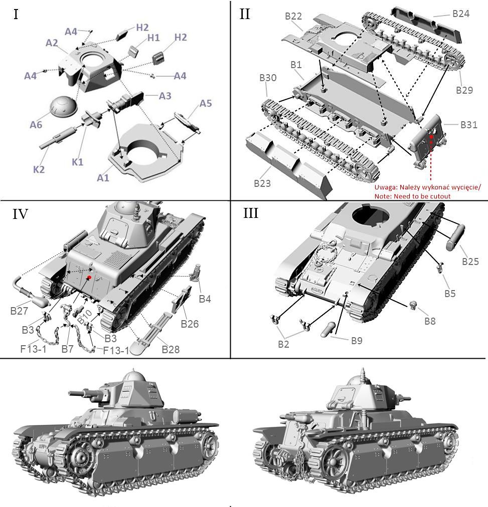 Zdjęcie dodatkowe produktu Francuski Czołg Renault R40 z Armatą 37 mm SA38 1:72 First To Fight PL119