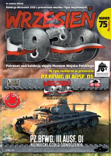 Niemiecki czołg dowodzenia Pz.Bfwg. III Ausf. D1 1:72 First To Fight PL075