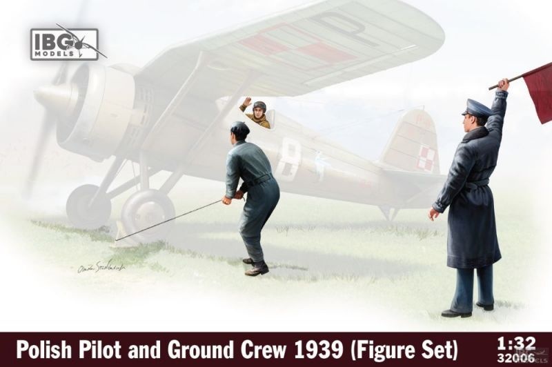 Zdjęcie główne produktu Polish Pilot and Ground Crew 1939 Figure Set 1:32 IBG 32006