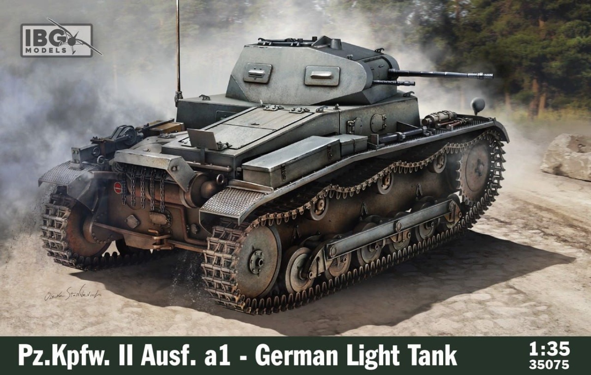Zdjęcie główne produktu Pz.Kpfw. II Ausf. a1 German Light Tank 1:35 IBG 35075