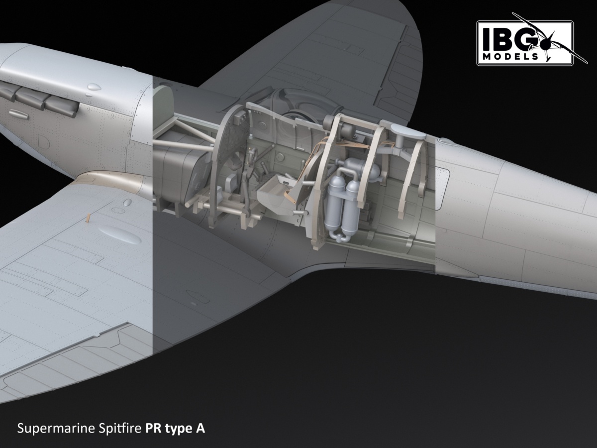 Zdjęcie dodatkowe produktu Supermarine Spitfire PR Type A/B/E 1:72 IBG 72582