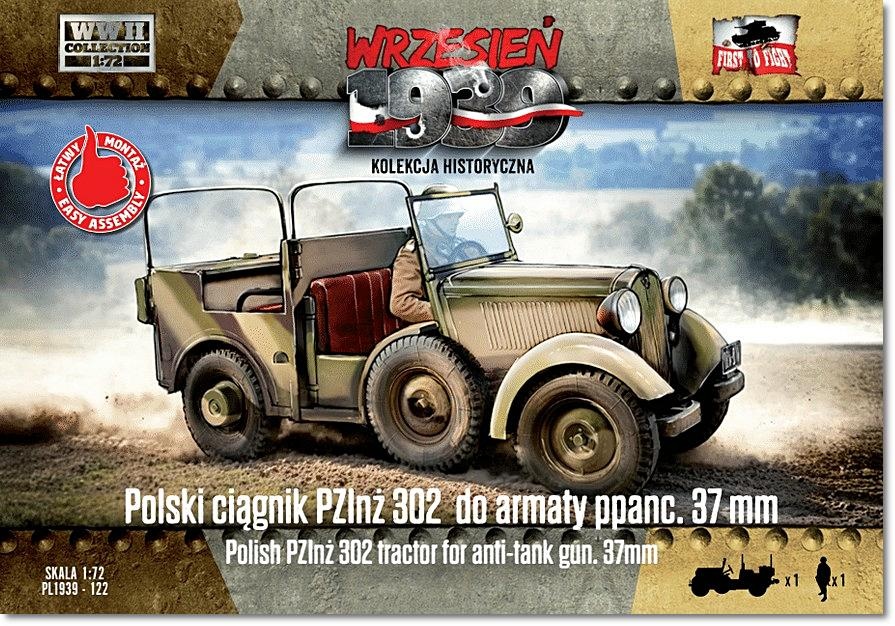 Zdjęcie dodatkowe produktu Polski ciągnik PZInż 302 do armaty ppanc. 37 mm First To Fight PL122