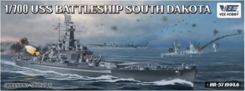 USS Battleship South Dakota BB-57 1944.6 1:700 Vee Hobby VHV57005